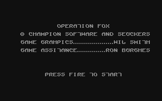 Operation Fox Title Screen
